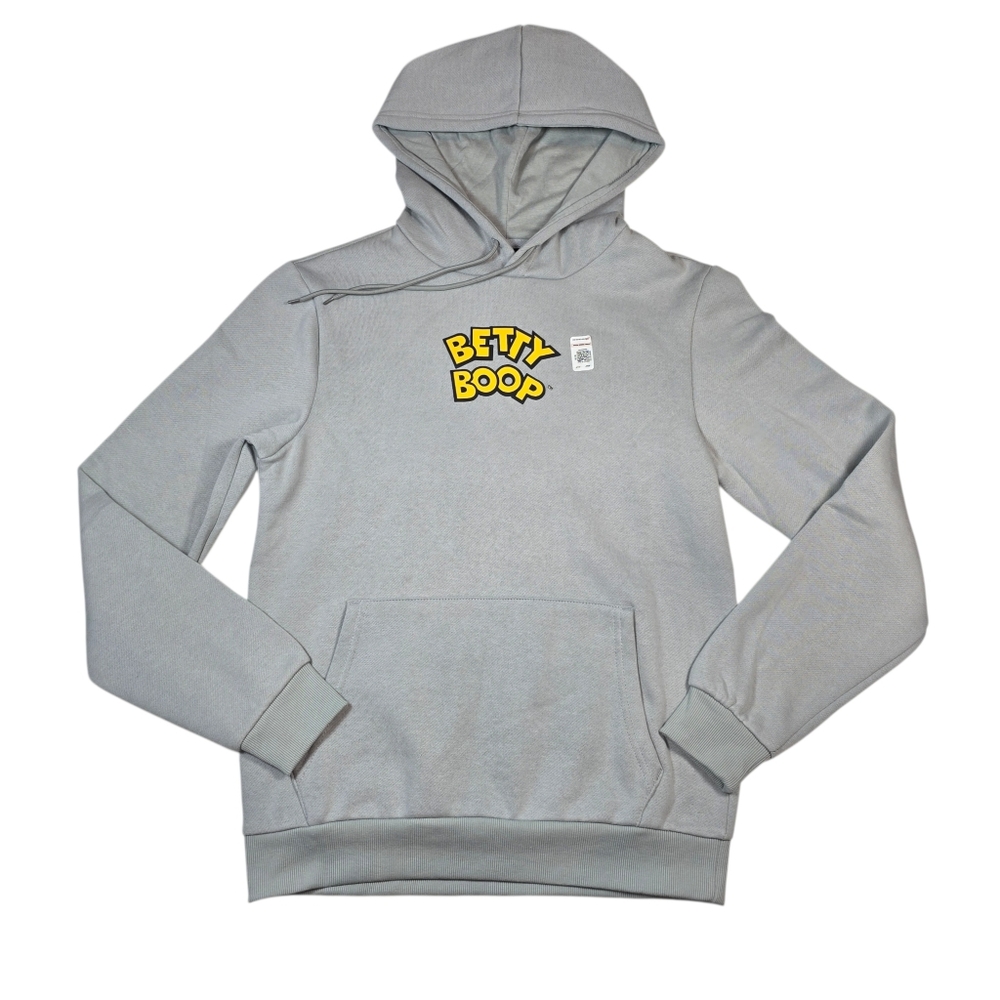NWOT Betty Boop x Dodge Coronet Super Bee Men's Gray Pullover Hoodie, Size Small